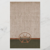 カヌー旅行のキャンプの休暇 便箋 (正面)