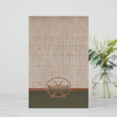 カヌー旅行のキャンプの休暇 便箋 (スタンド正面)