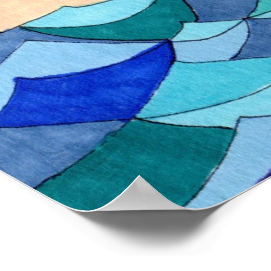 カヌー猫 ポスター (角)