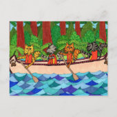 カヌー猫 ポストカード (正面)