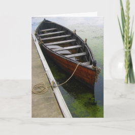 カヌー船がドッキング カード