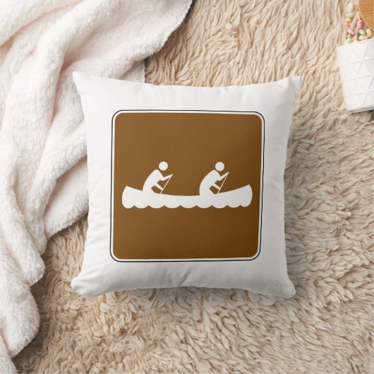 カヌー記号 クッション (ブランケット)