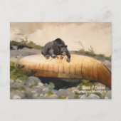 カヌー1895年のヴィンテージ ポストカード (正面)