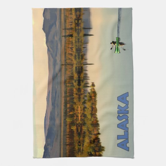 カヌー・アラスカ キッチンタオル (縦)