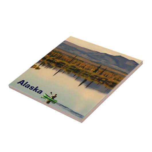 カヌー・アラスカ タイル (側面)