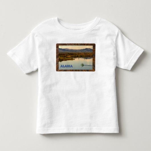 カヌー・アラスカ トドラーTシャツ (正面)