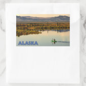 カヌー・アラスカ 長方形シール (バッグ)