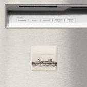 カヌー、オナラシュカ、アラスカ マグネット (インサイチュ (食洗機))