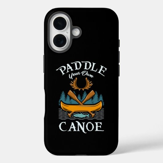 カヌー – カヌーを漕ぐ Case-Mate iPhoneケース (裏面)