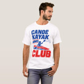 カヌー・カヤック・ママ倶楽部 - おもしろカヌー&カヤック Tシャツ (正面フル)