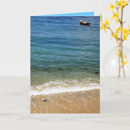 カヌー カード (黄色い花)