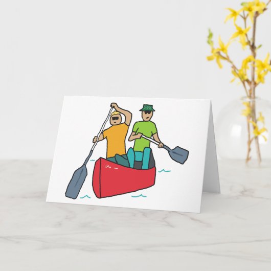 カヌー カード (黄色い花)