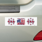 カヌー・スプリントUSA バンパーステッカー (車上)