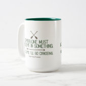 カヌー | ソローの引用 ツートーンマグカップ (正面左)