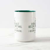 カヌー | ソローの引用 ツートーンマグカップ (中央)