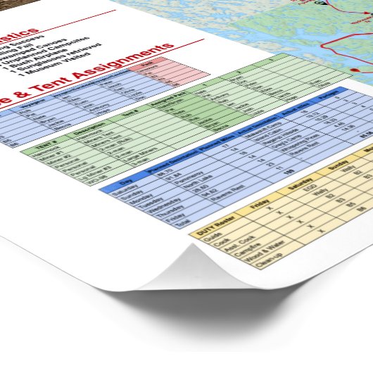 カヌー・トレイル2017カナダトリップのポスター ポスター (コーナー)