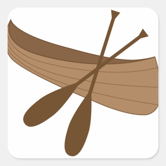 カヌー&パドル スクエアシール (正面)