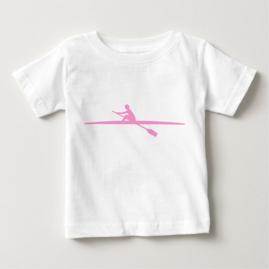 カヌー – ピンク ベビーTシャツ (正面)