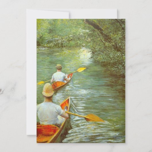 カヌー、ペリソワールby Gustave Caillebotte (正面)