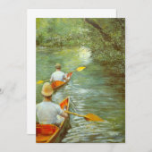 カヌー、ペリソワールby Gustave Caillebotte (正面/裏面)