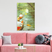 カヌー、ペリソワールby Gustave Caillebotte キャンバスプリント (インサイチュ (リビング))