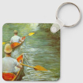 カヌー、ペリソワールby Gustave Caillebotte キーホルダー (裏面)