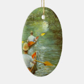 カヌー、ペリソワールby Gustave Caillebotte セラミックオーナメント (右)