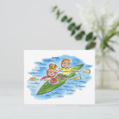 カヌー ポストカード (スタンド正面)