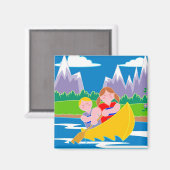 カヌー マグネット (正面/裏面)