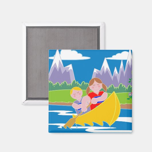 カヌー マグネット (正面/裏面)