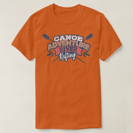 カヌー・ラフティング Tシャツ (デザイン正面)