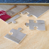 カヌー、北の湖、カナダ帽子ジグソーパズル ジグソーパズル (側面)