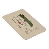 カヌー+矢印とハート日付磁石を保存 マグネット (右側)