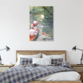 カヌー， 1878 キャンバスプリント (インサイチュ (寝室))