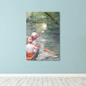 カヌー， 1878 キャンバスプリント (インサイチュ (ウッドフロア))