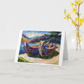 カヌー | Emily Carr | カード (黄色い花)