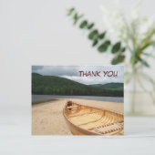 カヌーAt Water's Edgeありがとうはがき ポストカード (スタンド正面)