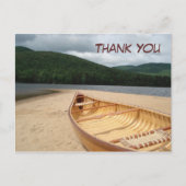カヌーAt Water's Edgeありがとうはがき ポストカード (正面)