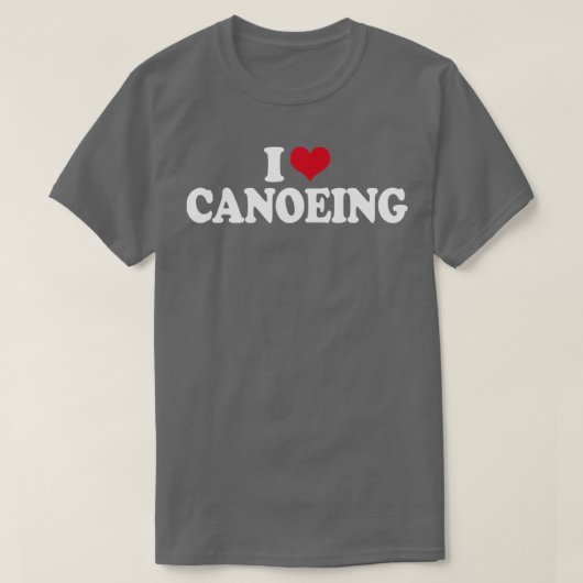 カヌーIラブカヌー Tシャツ (デザイン正面)