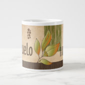 カネカデカフェグランデアブエロヴィンテージ ジャンボコーヒーマグカップ (正面)