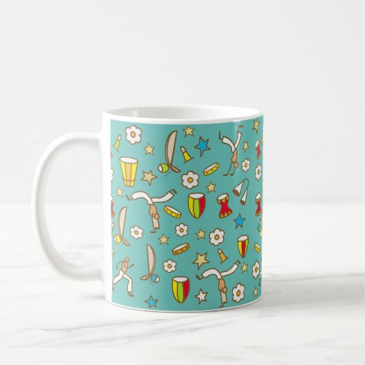 カネカ·デ·カポエイラ·パラ·クリアンサ コーヒーマグカップ (左)