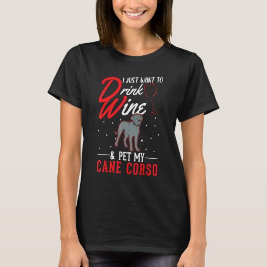 カネコルソとワイン イタリアン モロサス カネコルソ Tシャツ (正面)