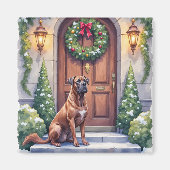 カネコルソのクリスマスアート マグネット (正面)