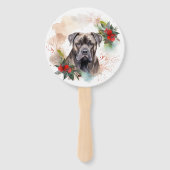 カネコルソのクリスマスリースの愛犬 ハンドファン (裏面)