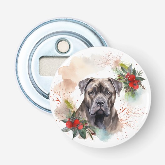カネコルソのクリスマスリースの愛犬 栓抜き (正面)