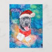 カネコルソ犬のクリスマス シーズンポストカード (正面)