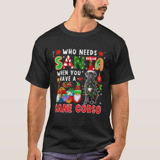カネコルソ サンタがいるのにサンタクロースがいる必要なんてない D Tシャツ (正面)