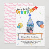 カネコルソ レッツパーティー 犬 誕生日パーティー 招待状 (正面/裏面)