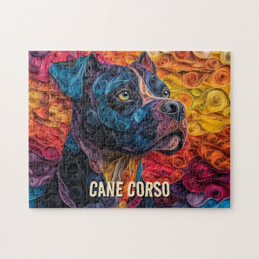 カネコルソ 紙細工アート 犬の肖像画 ジグソーパズル (横)