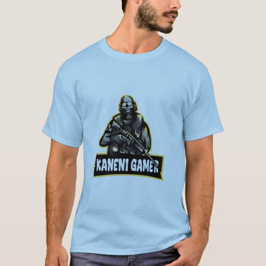 カネニゲーマーKANENI GAMERアラビア語チュニジアゲーマー Tシャツ (正面)